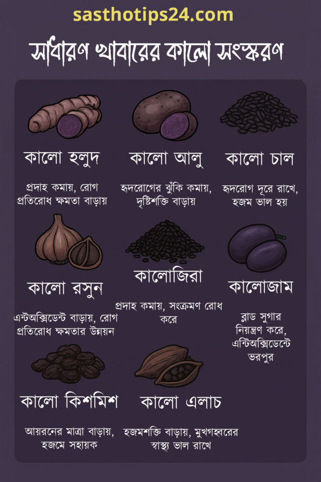 সাধারণ খাবারের কালো সংস্করণ