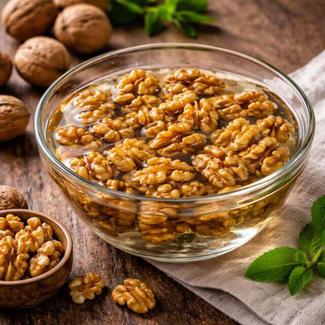 ভেজানো-আখরোট ভেজানো আখরোট