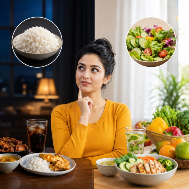 ওজন কমাতে রাতে ভাত বন্ধ